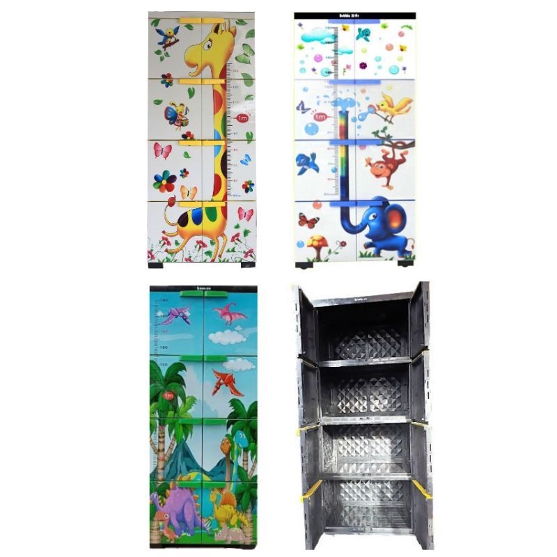 LEMARI PLASTIK BUBBLESTAR ADA RODANYA