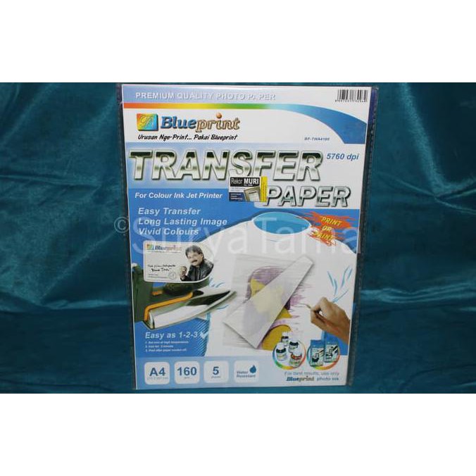 

IBARUl Blueprint Transfer Paper A4 160gsm (Print or Paint)