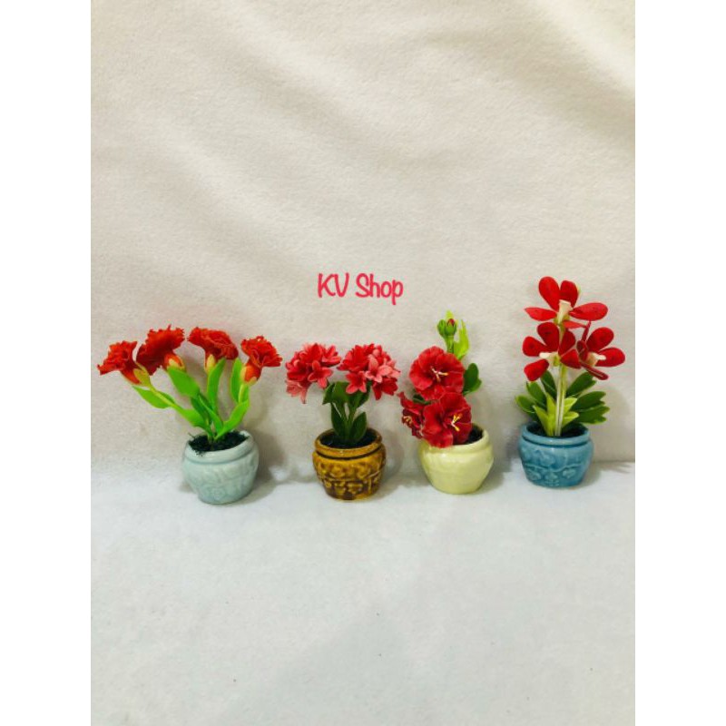 Hiasan Pot Bunga Mini Keramik