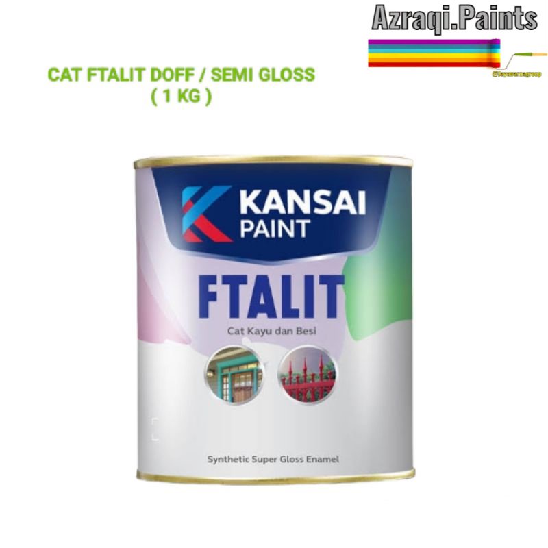 

FTALIT KANSAI WARNA DOFF / SEMI GLOSS ( 1 KG ) CAT KAYU DAN BESI