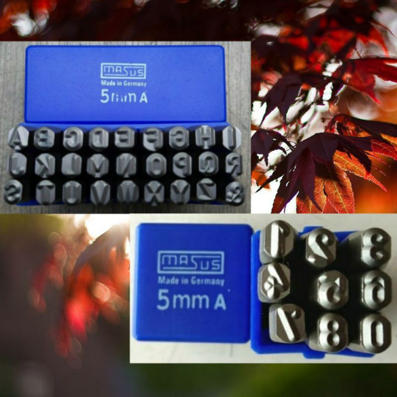 Ketok huruf + ketok Angka 5 Mm huruf ketok Angka ketok MASUS Germany A - Z + 0 - 9 Stamp punch tool