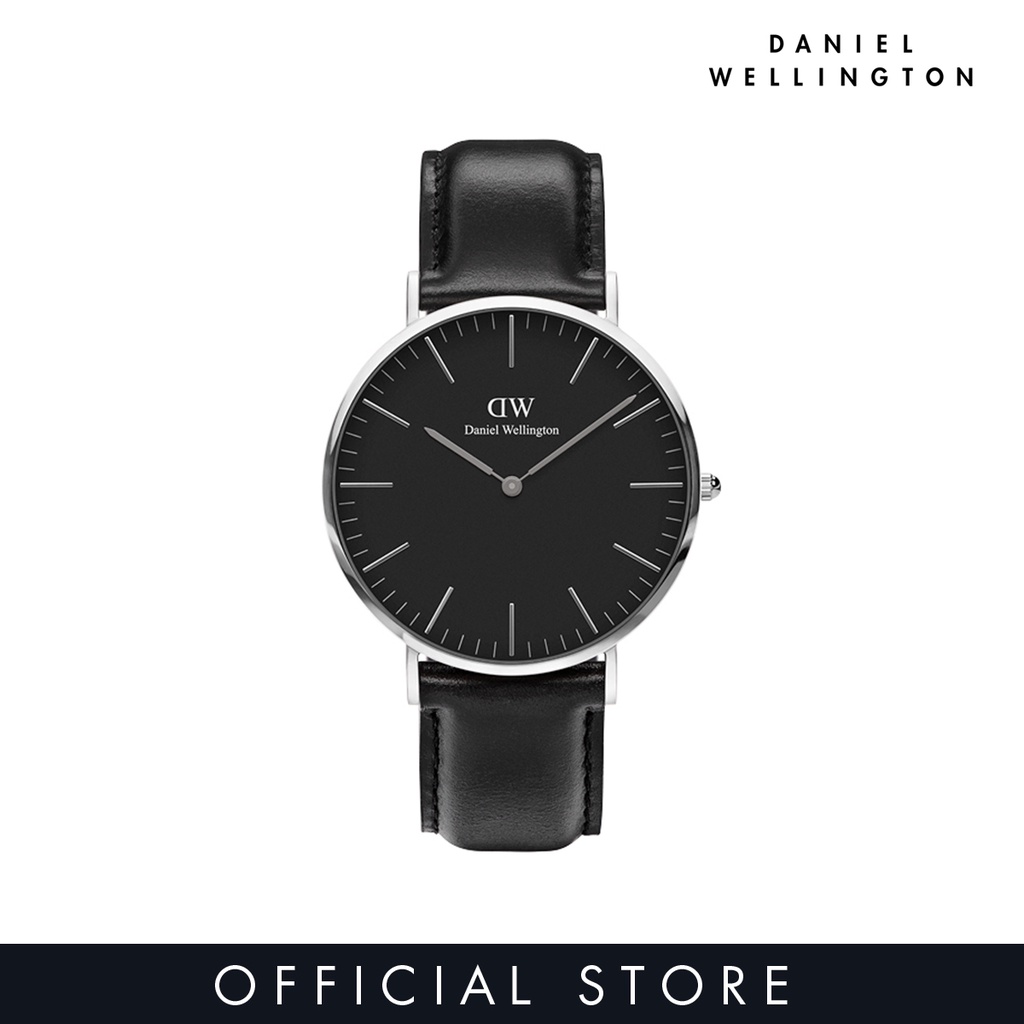 Daniel Wellington Classic Black Sheffield 40mm Silver - DW00100133