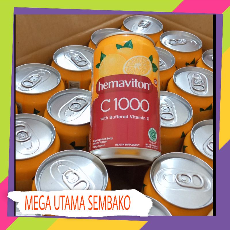 Hemaviton C1000 kaleng per Dus Karton [ 330ml x 24 kaleng ]