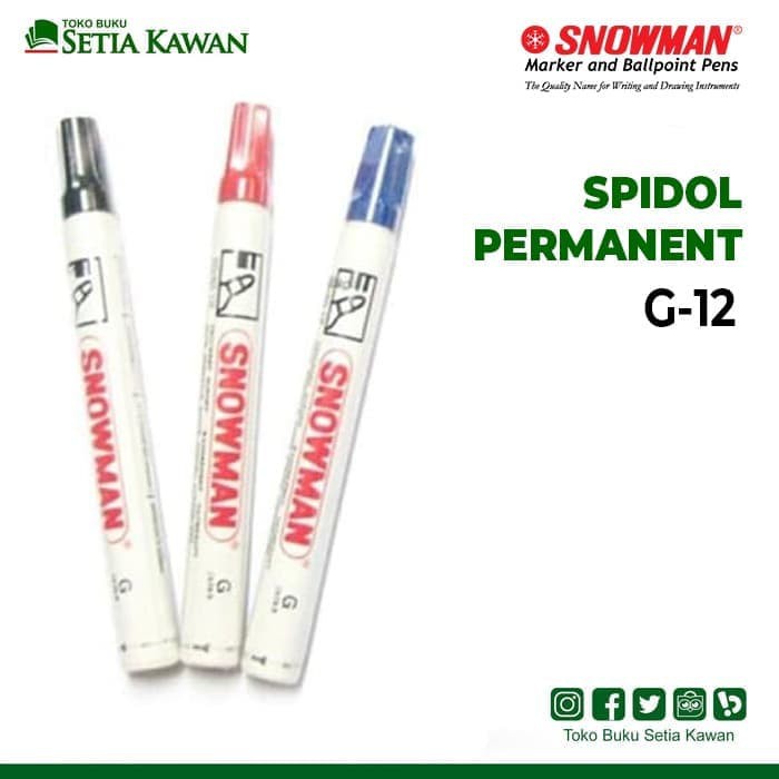 Spidol Snowman G-12 PERMANENT