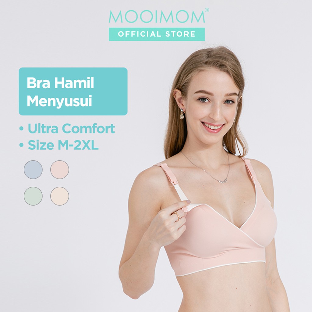 Bra Menyusui & Hamil | MOOIMOM Comfort Crossover Maternity & Nursing Bra