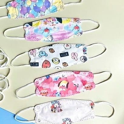 ✪BIG ⚡ALE✪ Masker KF94 Motif Karakter Anak - Anak / KF94 Masker Karakter Anak isi 10 Pcs / KF94 ANAK