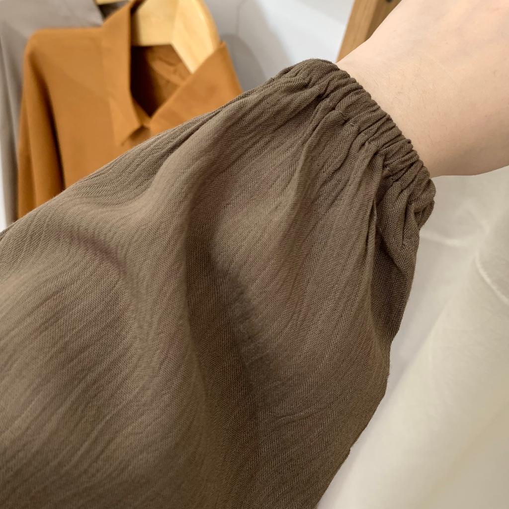 Ally Crinkle Top - PLENARIO ID | Kemeja wanita - Blouse Wanita - Atasan wanita - COD-5