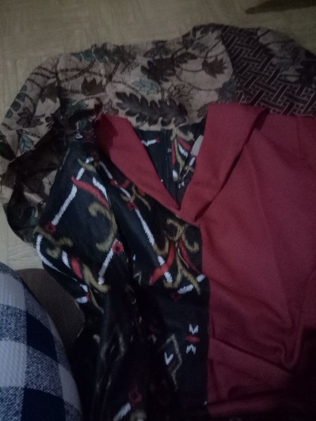 Batik Tunik Shibori Jumputan Terbaru Size M-xl/ Hrb026 Yelbor Navbor / Biru Putih / Original Bel