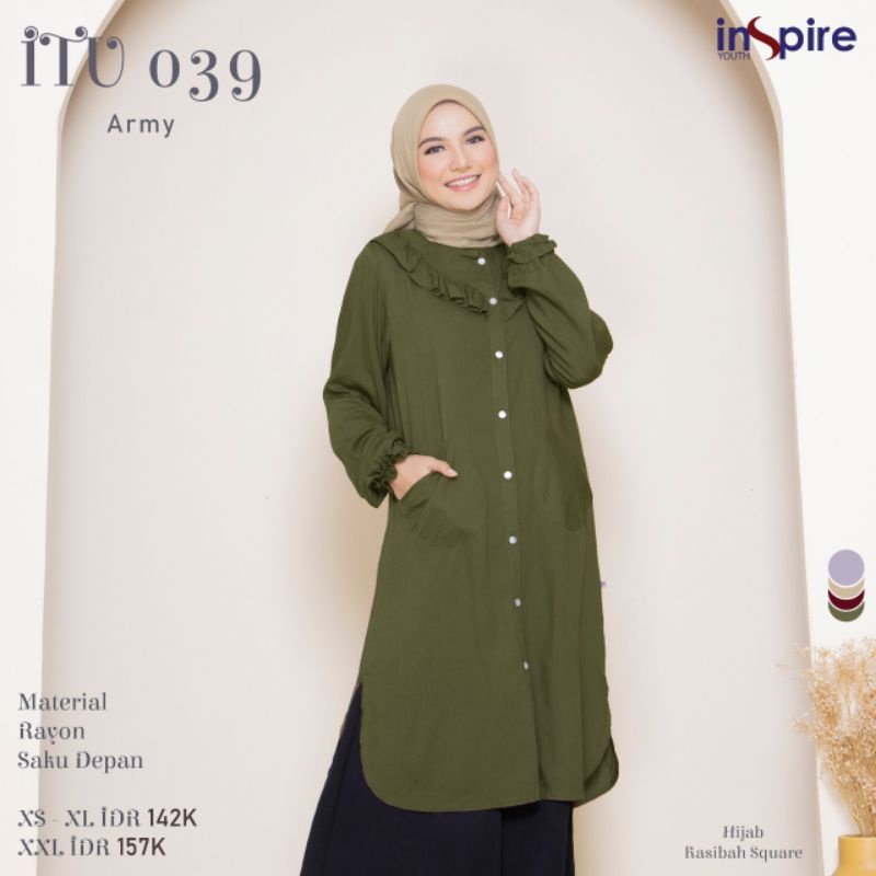 BISA COD - Atasan Wanita Tunik Inspire ITU 039 / Inspire Tunik ITU 39 / Fashion Muslim