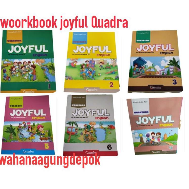 

yydj Harga satuan buku bahasa Inggris workbook joyful English Quadra kelas 1,2,3,4,5,6 Promo Awal Tahun