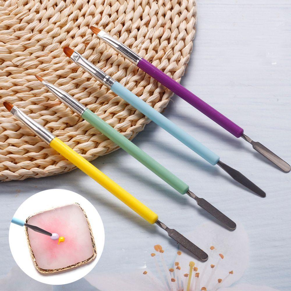 AUGUSTINA Agustina Kuas Kuku Halus Lembut Nail Art Dotting Nail Painting Pen Nail Carving Double Head Manicure Tool