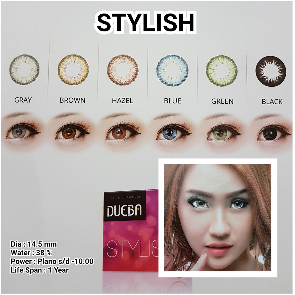 Softlens Dueba Stylish Softlen Soflen Soflens Soflents Soflent Contactlens Lens Murah Normal Minus