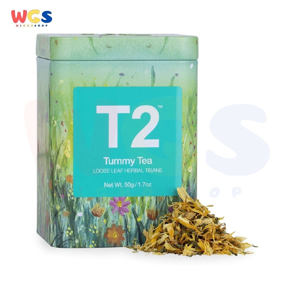 T2 Tea Tummy Loose Leaf Mint Liqrice Fennel Tea for Stomach Relief 50g