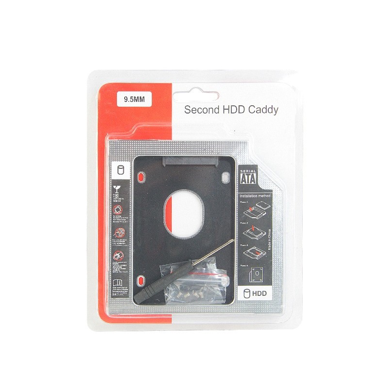 PROMO TERMURAH - CASE HDD CADDY SATA UNIVERSAL 12.7mm - CASING HARDDISK SATA MURAH BERKUALITAS