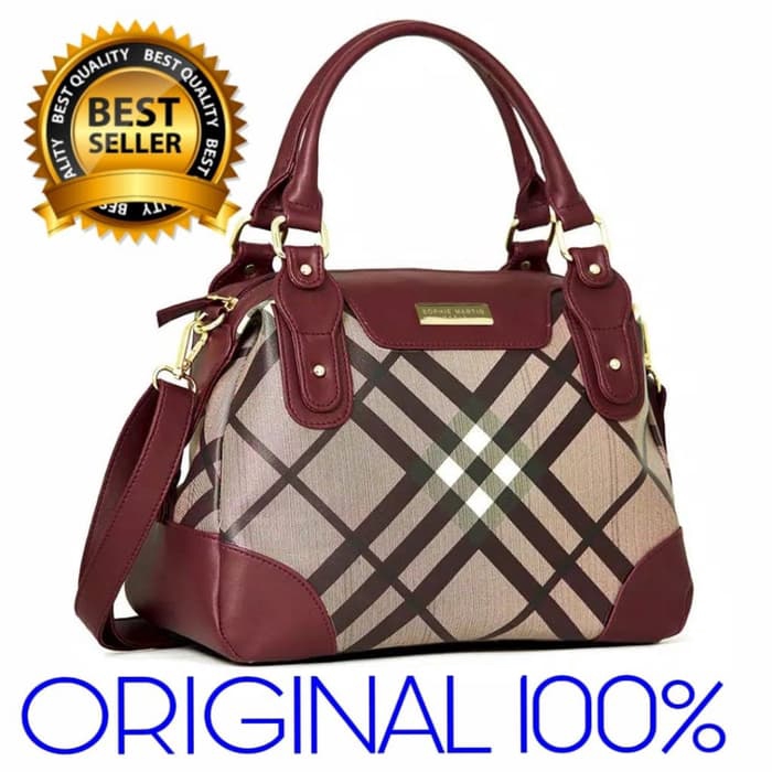 Tas Sophie Paris Wanita Kulit Coklat Carneliella ORIGINAL