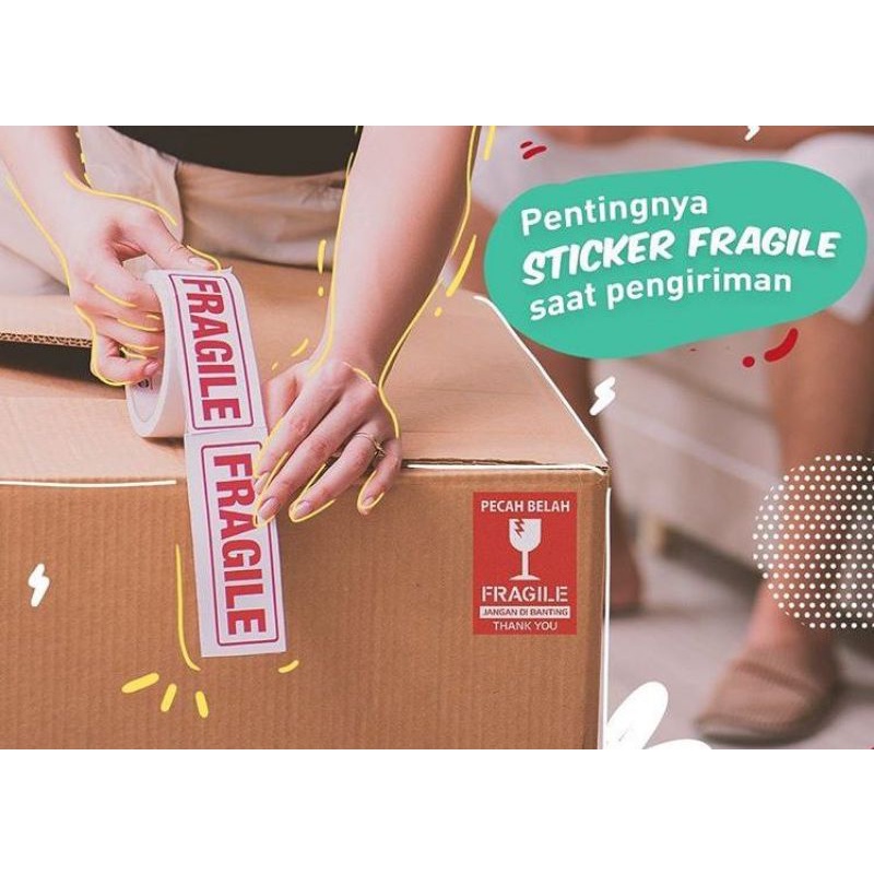 

Stiker fragile pengiriman