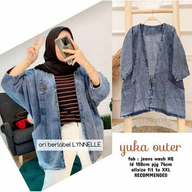 OUTER JEANS WANITA BEST SELLER // CARDIGAN JEANS WANITA // BLAZER WANITA HODIE JEANS