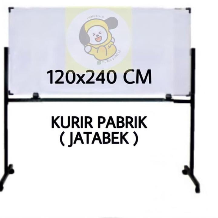 

Terbaik.. Whiteboard sakura standing 120 x 240 MAGNET/Papan tulis magnet READY
