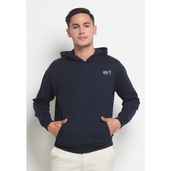WILL-K LONDON Original Hoodie Little Logo Navy