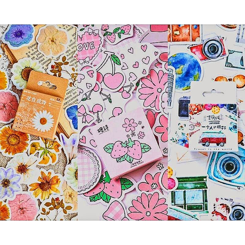 

(1 PACK) STICKER DECO JOURNAL | Sticker DIY Cards Journal Bujo Decoration Planner Retro Vintage Aesthetic