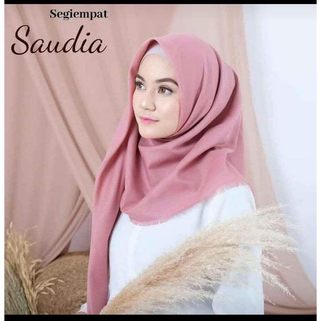 jilbab saudia segi empat / kerudung segi empat saudia