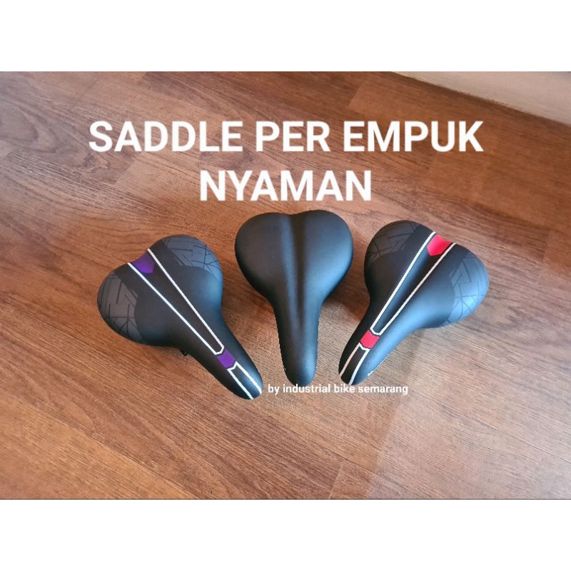 Saddle Trex Sepeda Sadel Jok Jog Speda Mini City Bike Model Per Pegas Lebar Sadle Nyaman