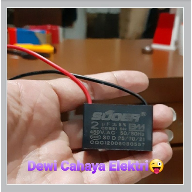 Kapasitor Kipas Angin 2UF - Capasitor - Kapasitor Kipas 2UF