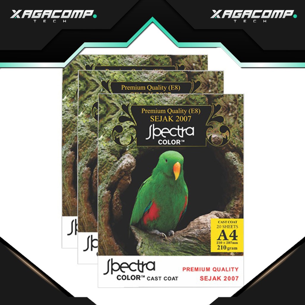 

Kertas Foto Spectra Color Cast Coat - 210gsm & 230gsm - A4 - Glossy