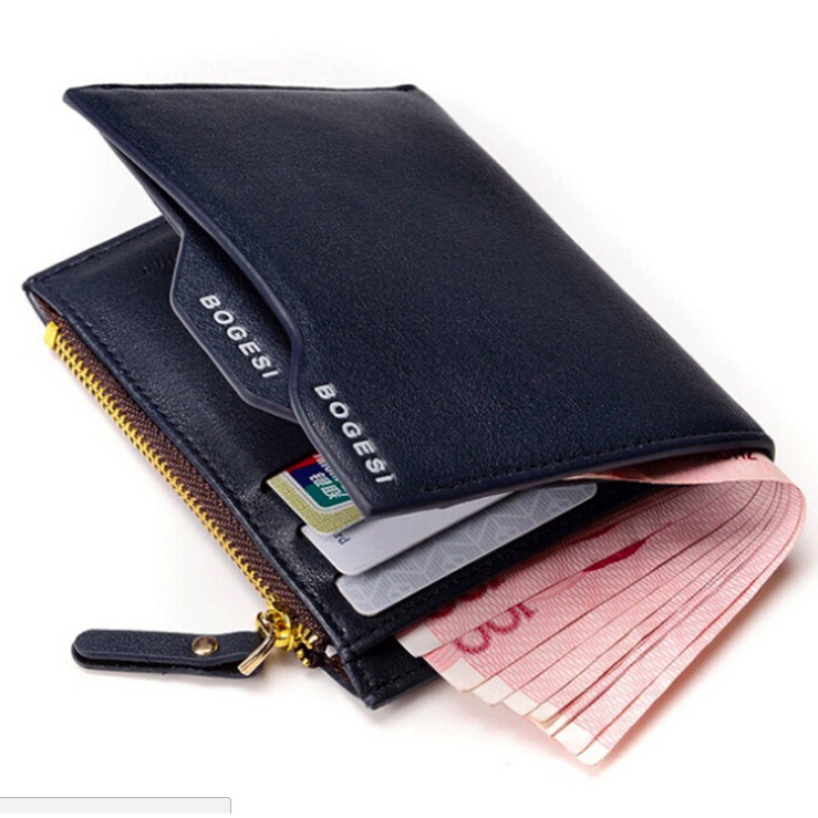 D836 Dompet Pria Lipat Kulit Men Fashion Letter Wallet