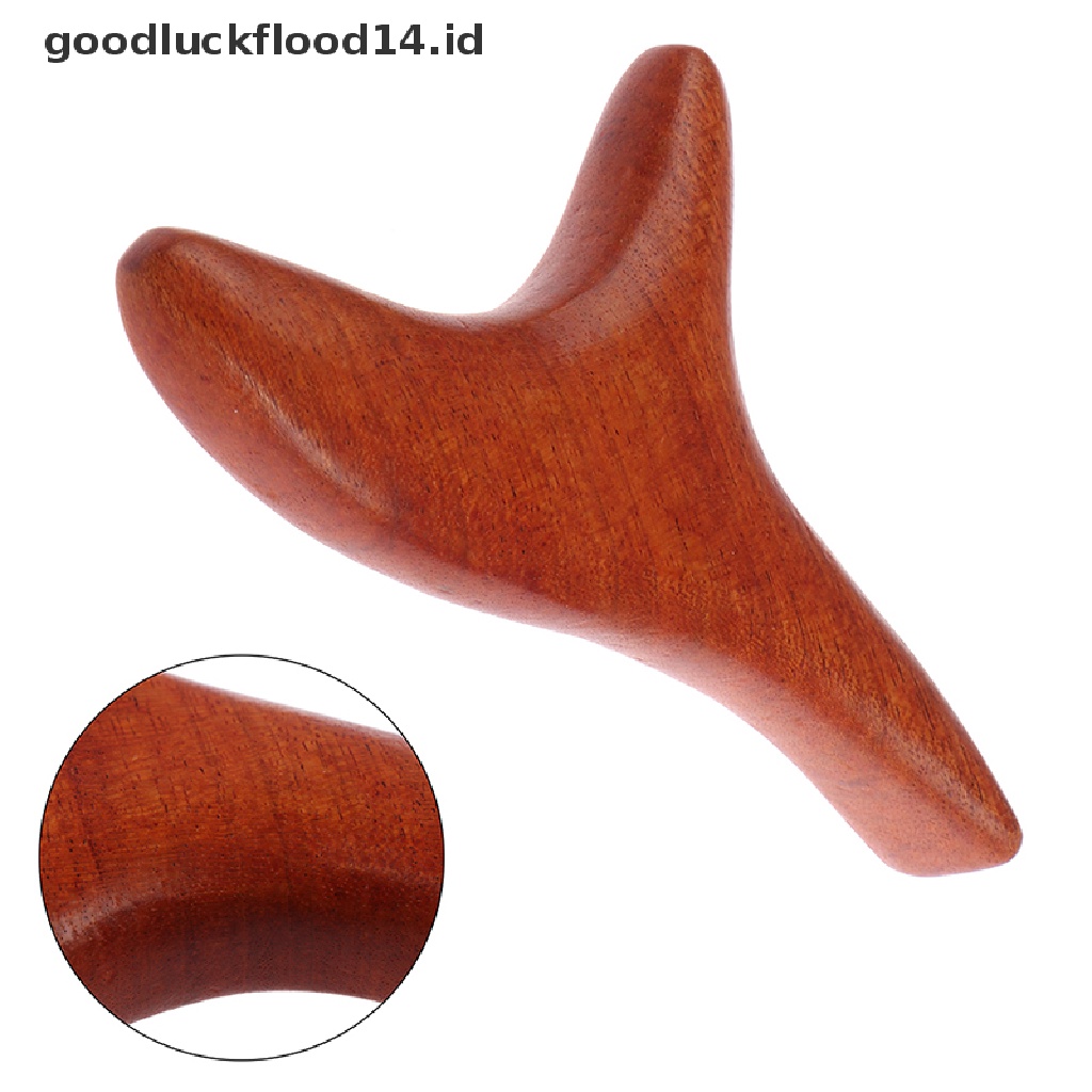 [OOID] Wooden Triangle Body Massager Acupuncture Therap Reflexology Relax Stress Relie ID