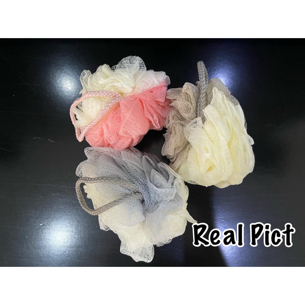 RESTOCK Spons Mandi Puff Mandi / Shower Puff Bath Ball Spon Mandi Tebal Lembut Halus AS551