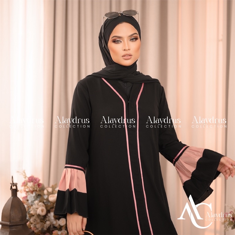 Abaya Dress Plisket Maxi Arab Saudi Bordir Zephy Turki Umroh Dubai Turkey By AlaydrusCollection 113