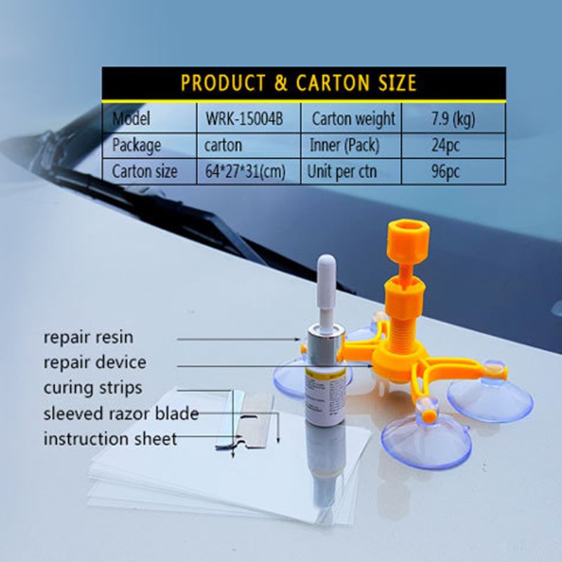 COD Alat Reparasi Kaca Mobil Retak Windshield Repair Kit