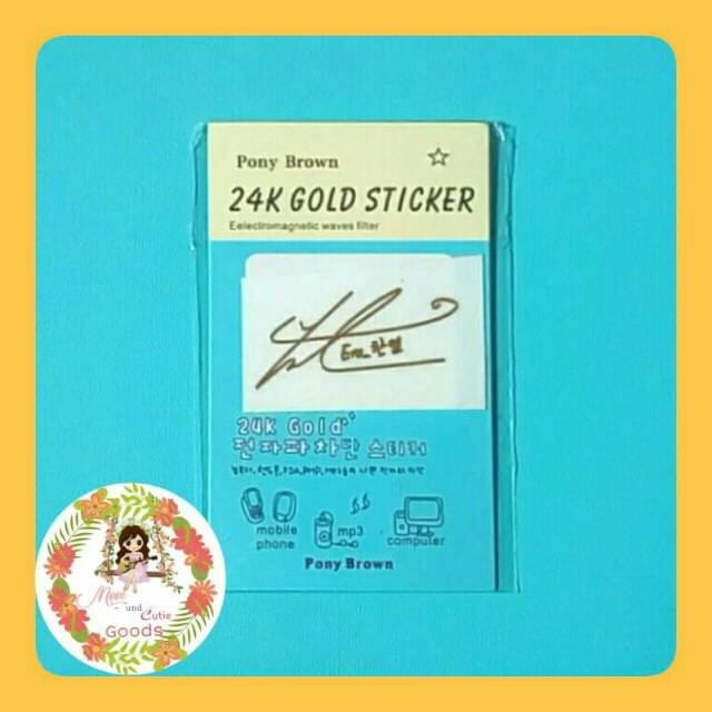 EXO 24K Gold Anti-radiation Sticker Anti Radiasi Emas Handphone
