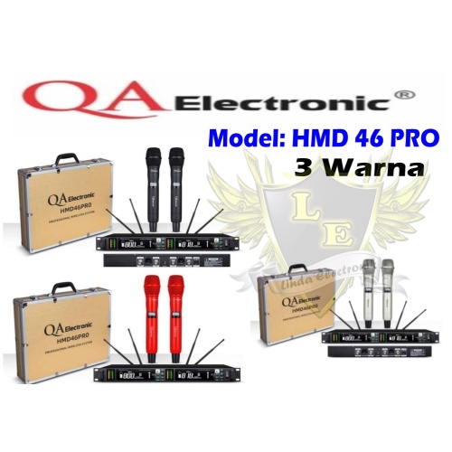 mic wireless qa electronik hmd 46 pro hmd46 pro hmd46 pro 3 warna