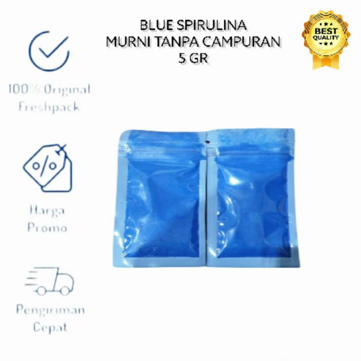 Blue Spirulina / Blue Spirulina Powder Bubuk Spirulina Biru 5 GR