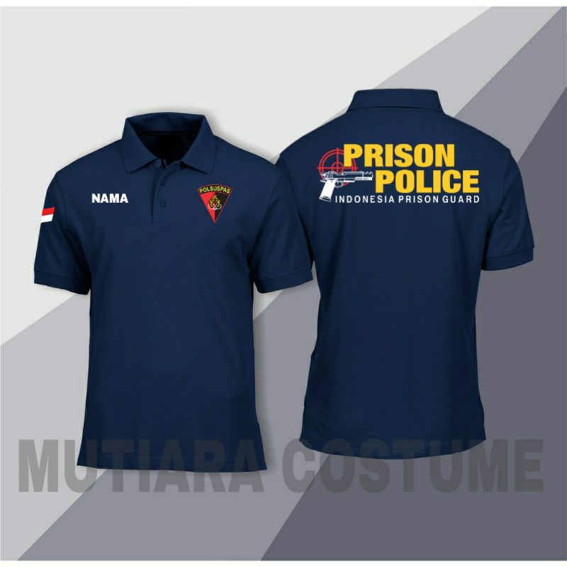 KAOS POLOSHIRT PRISON POLICE/KAOS POLO POLSUSPAS/KAOS KERAH POLSUSPAS