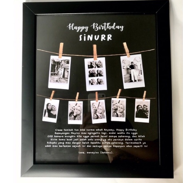Polaroid in Frame Pigura Polaroid 10R Kado Unik Kado Anniv Kado Ultah-6