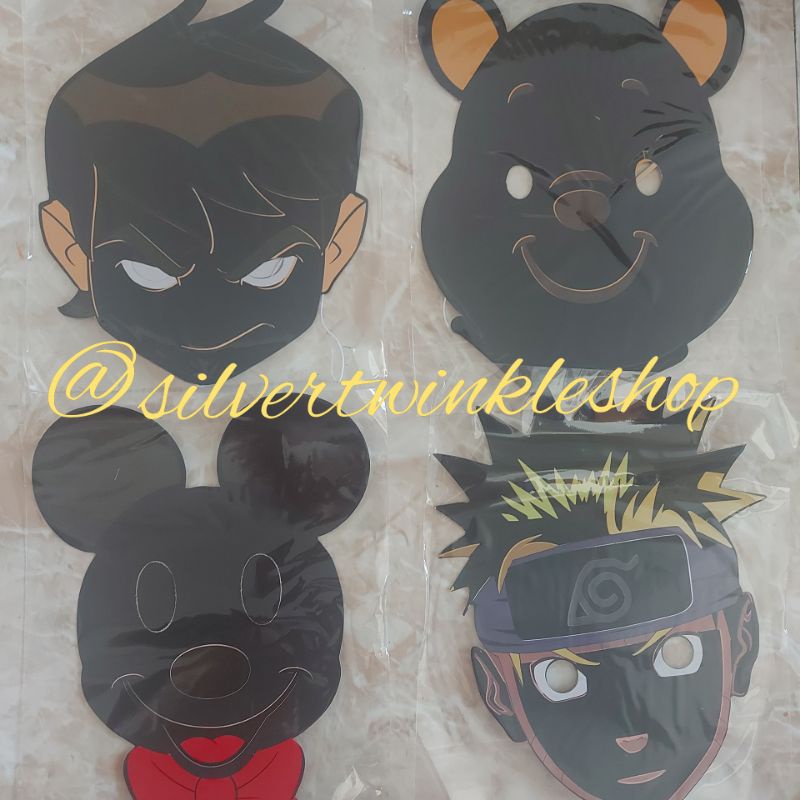 Mainan edukasi anak topeng gosok karakter kertas menggosok black and white magic scratch buku digoso