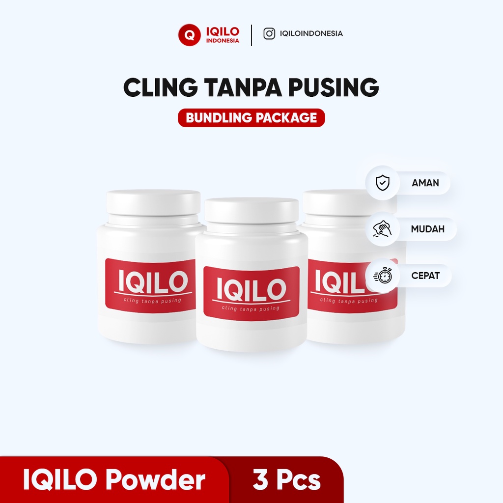IQILO Powder Paket Hemat 3 PCS