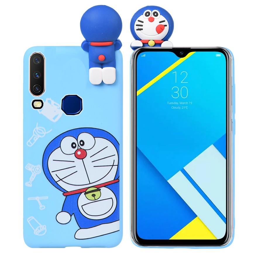 Case VIVO Y12s Y12i Y12 Y15 Y17 Softcase intip Karakter Doraemon Panda Pony Grizzly Ice Bear ➛ ➛