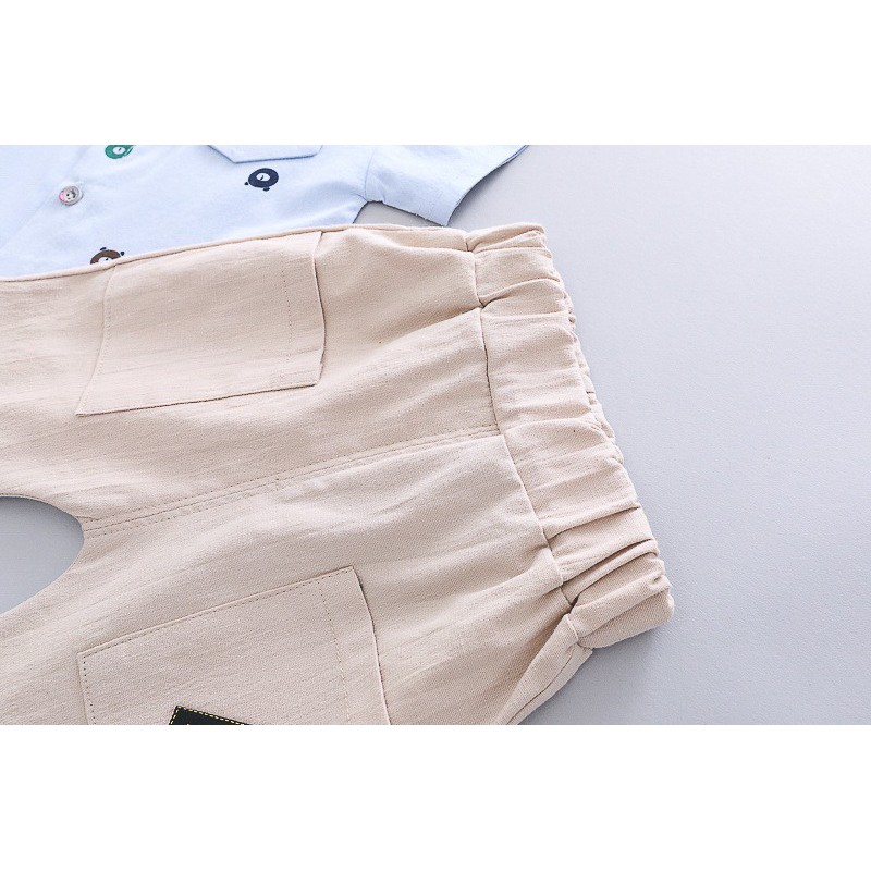 1-5thn | Setelan Tshirt + Celana (1 set) Laki-laki Bayi Anak Pakaian anak Kaos Bayi L