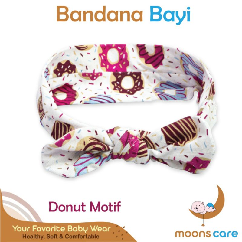 SNI BANDANA PITA MOONS AKSESORIES KEPALA BAYI HEADBAND BAYI BANDANA BONDU BAYI BANDANA TOPI BAYI