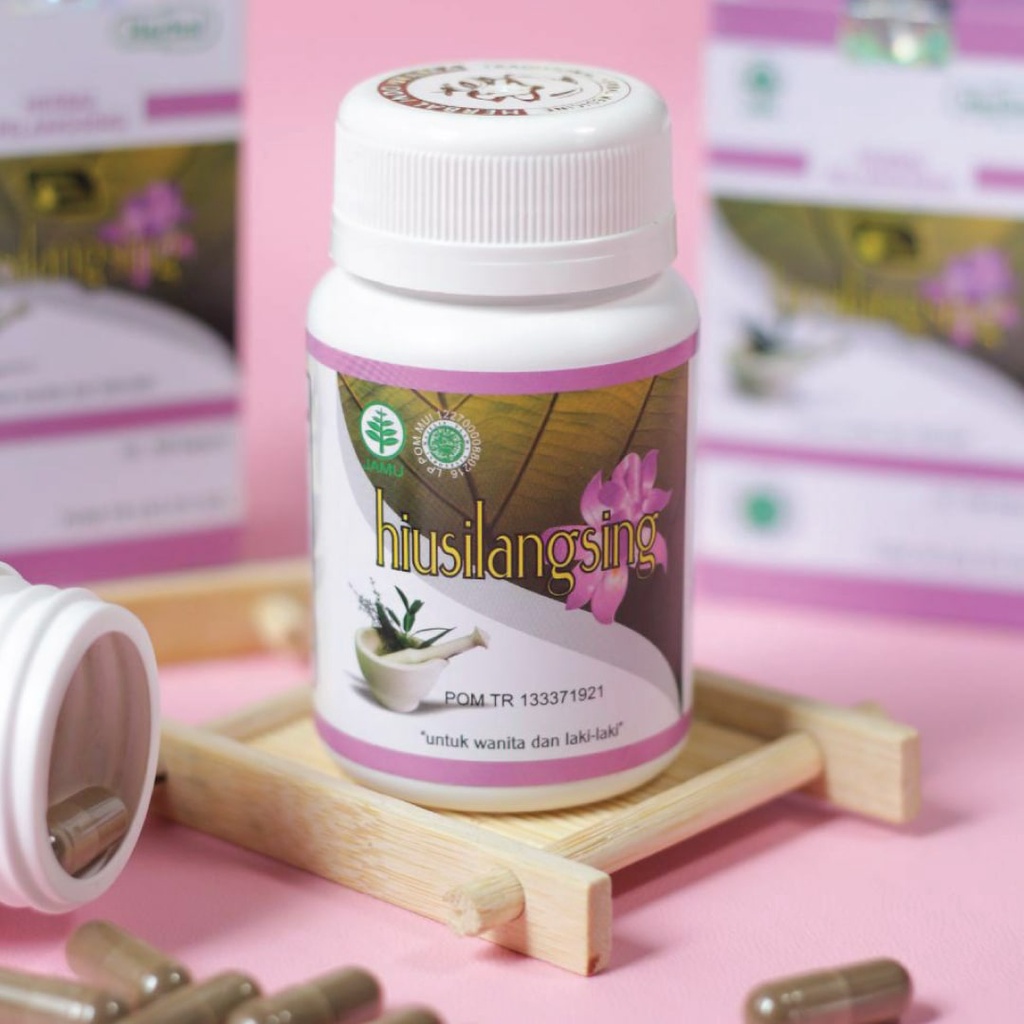 HIU SILANGSING 60 Kapsul - Obat Pelangsing Penghilang Lemak Tubuh (HERBALINDO) BPOM