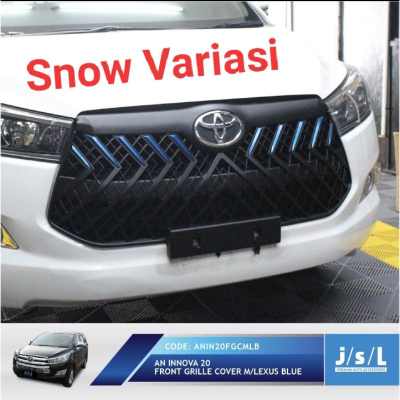 Jsl All new innova grill depan model lexus blue jsl front grille cover blacktivo lis biru