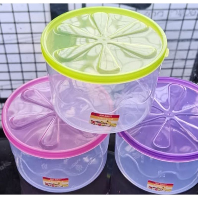 toples plastik/toples bening/toples makanan 1kg &amp; 1,5kg