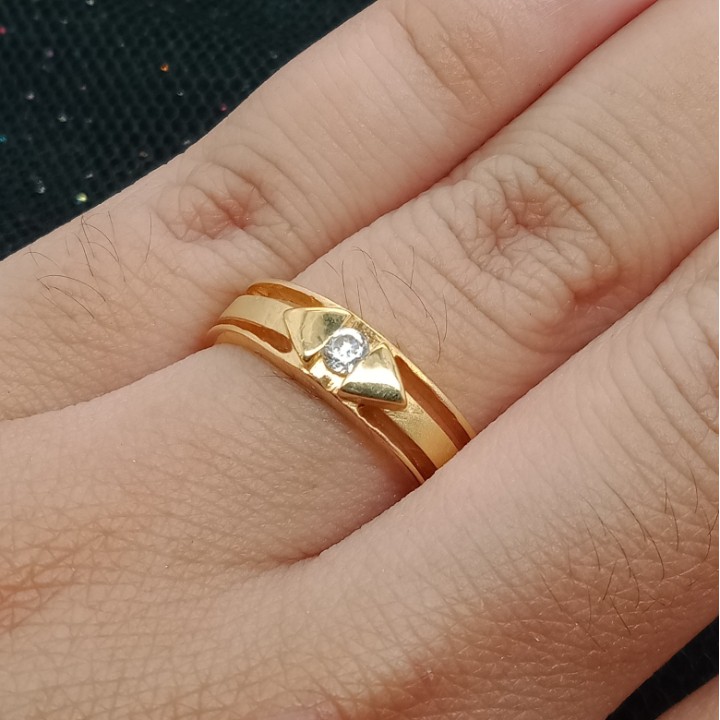 Cincin Emas 17 K - 4.35 Gr Kadar 750 - 2758