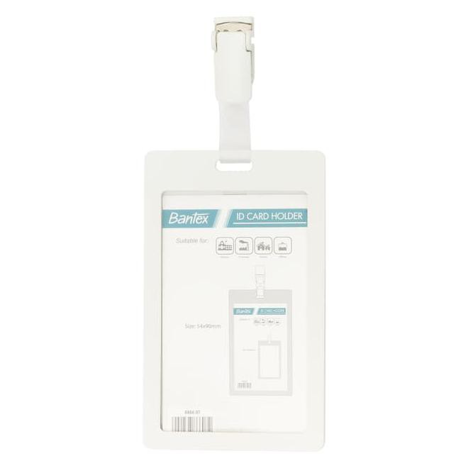 

Bantex Id Card Holder With Clip Portarit White #8866 07 Item Paling Laku