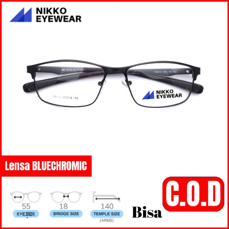 kacamata PRIA 8512 Lensa Bluecromic