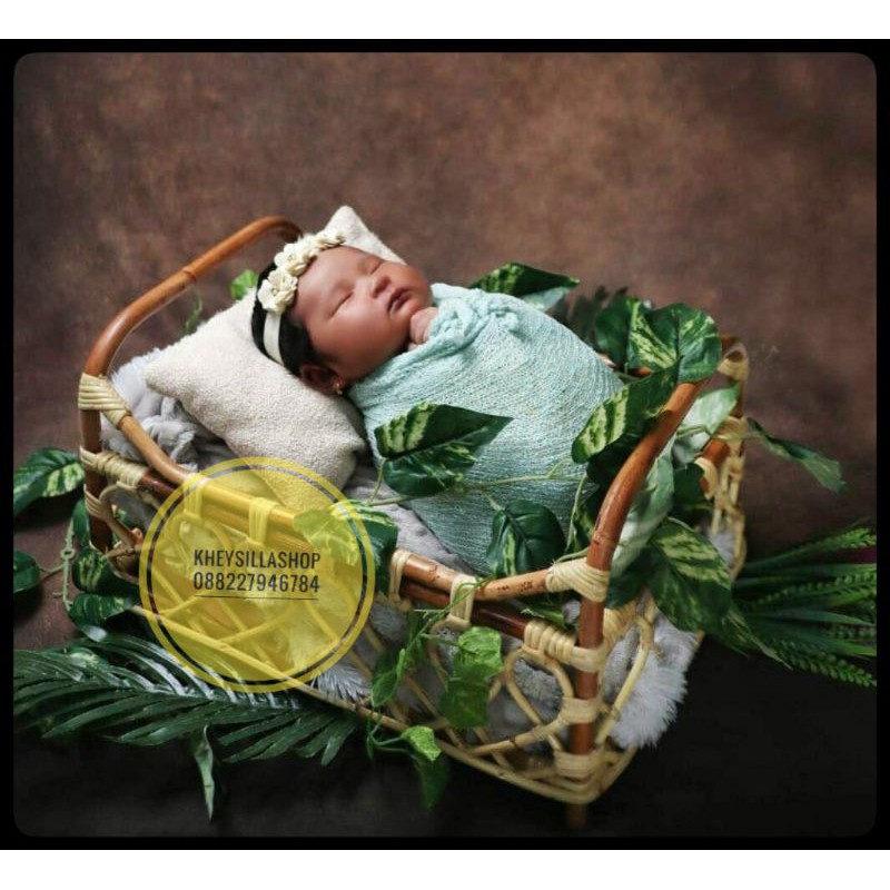 BABY PROPERTY / KERANJANG PROPERTY FOTO BAYI / BENTUK KOTAK PERSEGI / PHOTOSHOOT BABY NEW BORN